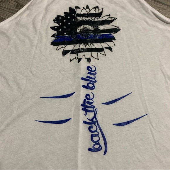 Bella + Canvas “Back the Blue” Tank top; medium - Picture 2 of 6